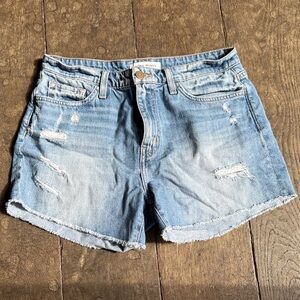 Flying Monkey Light Blue Distressed Jean Shorts, sz 28